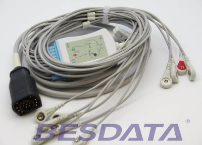 China Einteiliger ECG-EKG Kabel-Verschluss 15Pin für Reihen-Defibrillator Zoll E Reihen-/M zu verkaufen