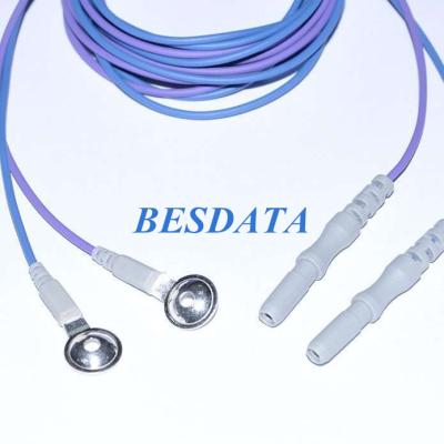 China Quality 10 mm Cup Diameter Metal Plate Suitable EEG Electrodes For Medical EEG Measurements for sale