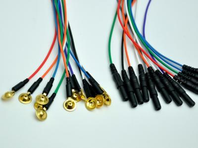 China Oro reemplazable de Digitaces EEG Ag/Agcl y electrodos sinterizados de la taza EEG y cables de EEG en venta