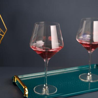 China Hot Sales Modern Transparent Modern Style Champagne Red Wine Glass Mug For Ball Dance Party for sale