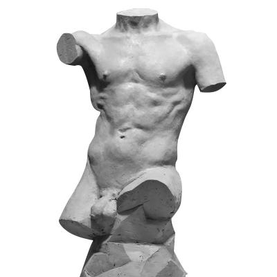 China Modern Resin Decorative Art Greek Statue Male Body Sculpture China Art for sale