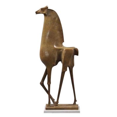 China Outdoor China Bronze Cut Abstract Art Animal Decorative Statue for sale