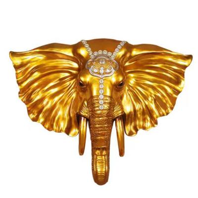 China Bronze Elephant Crafts Home Decoration Statue China Elephant Wall Hanging Head Pendant for sale