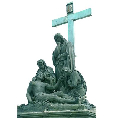 China Solid Custom Outdoor Natural Marble Jesus Statue for sale