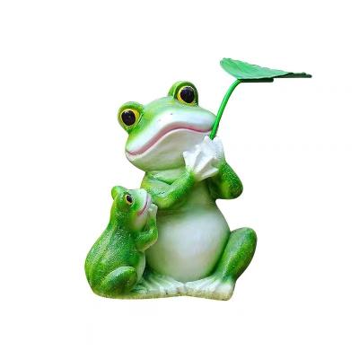 China China Frog Resin Sculpture Cartoon Simulation Frog Statue for sale