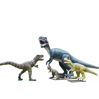 China China Resin Sculpture Made Realistic Dinosaur Statue FRP Animal Sculpture for sale