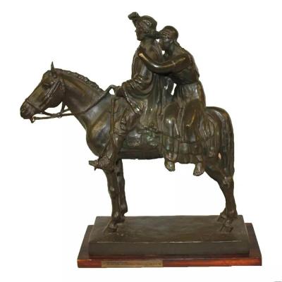 China China Bronze Knight Statue Cast By Metal Surface Process for sale