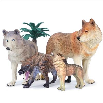 China China Park Resin Wolf Statue FRP Decoration Outdoor Animal Customization for sale