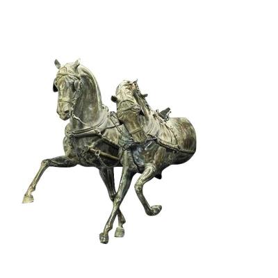 China Custom Bronze Horse Sculpture China FRP Wall Environmental Protection Resin for sale