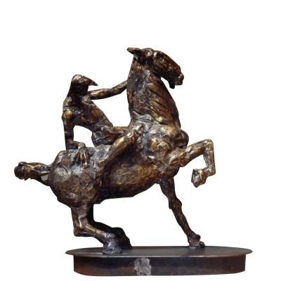 China China Metal crafts antique bronze horse sculpture large outdoor cast Animal Statue for sale