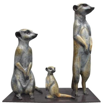 China China Resin Weasel Statue Home Decoration Crafts Animal Sculpture for sale