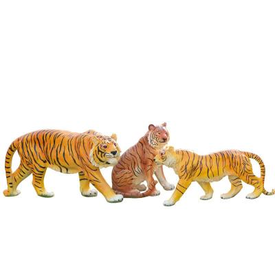 China China Resin Modern Outdoor Decorative Animal Sculpture Realistic Tiger Statue Mold for sale