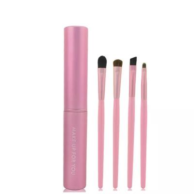 China High Quality Mulit-color Factory Vegan Gift Skin-Friendly JZG 1 Dollar Makeup Brush Set 4pcs Mini Makeup Brush for sale