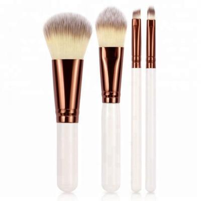 China Angular Blush Imported Wholesale 4 Pcs/Set Makeup Brush Set Foundation Facial Eyeliner Blush Brush Kit Cosmetic Beauty Tools for sale