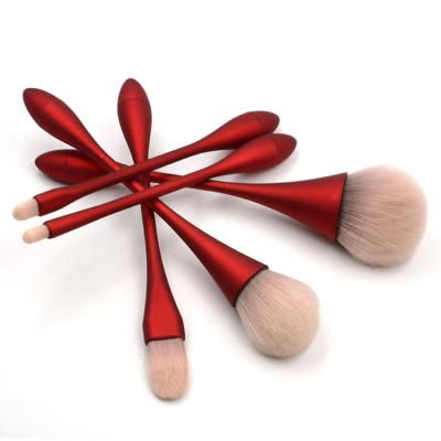 China Angular Blush Foundation Custom Eye Powder Makeup Tools 5pcs Professional OEM Logo Makeup Brush Set for sale