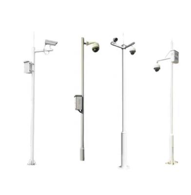 China Square OEM/ODM China Suppliers Folding Or Outdoor Steel Galvanized Street Lighting Poles And Hinged Surveillance Post for sale