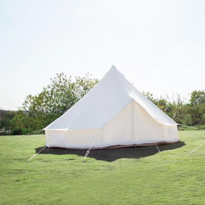 China 4M 5m Canvas Bell Tent WP5000 Outdoor Waterproof Canvas Bell Tent for sale