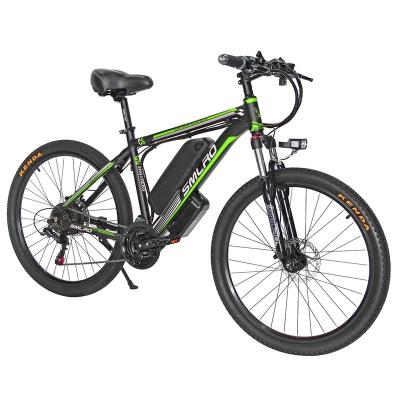 China 250W/350W/500W SMLRO C6 Motor 10AH/13AH Lithium Battery Electric Mountain Bike Aluminum Electric Bike for sale