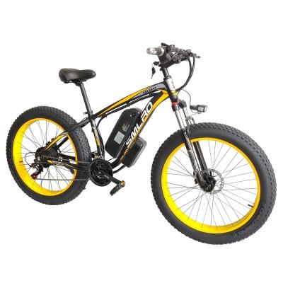 China Inch Electric Bike Warehouse 1000W Motor 13AH Lithium Battery Aluminum Alloy Fat EU Tire E-Bike Europe Current SMLRO XDC600 26x4.0 for sale