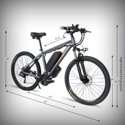 China KETELES K820 1000W Electric Mountain E-Bike Aluminum Alloy Motor 17.5AH Lithium Battery Electric Bike Mountain Bike for sale