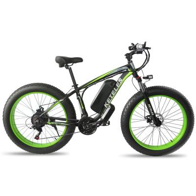 China Fat Bike KETELES K800 1000W Fat Tire Aluminum Alloy Motor 17.5AH Lithium Battery Electric Bicycle 26x4.0 Inch Fat Tire E-Bike for sale