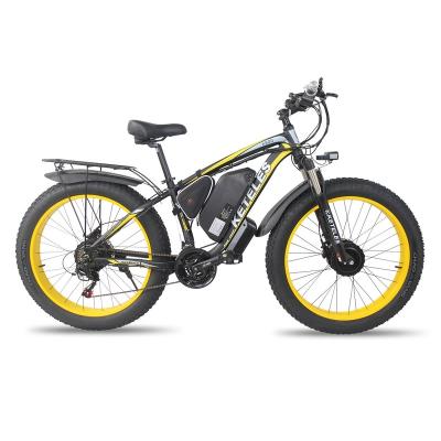 China Free Shipping EU Aluminum Alloy Current E-Bike In EU Warehouse 23AH Lithium Battery 26x4.0 Inch 2x1000W Electric Bike With Front And Rear Motors for sale