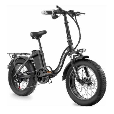 China KETELES KF9 Lithium Battery 15AH Motor Aluminum Alloy Folding Bike 500W eBike eBike 20x4.0 Inch Fat Tire Electric Drop Shipping E-Bike Available for sale