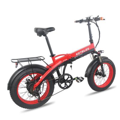 China Wholesale price 500W/1000W 10AH aluminum alloy fat tire e-bike 20