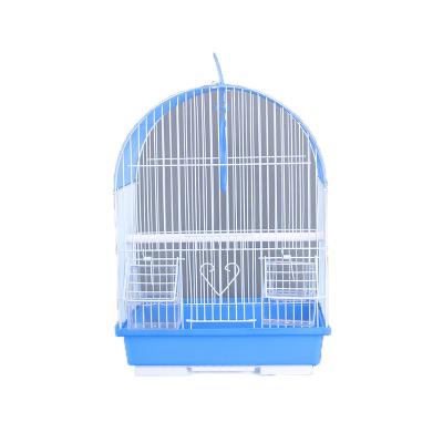 China Large rose gold round travel breathable double house shape flight around large front exports of small bird breeding cage parrot separation for sale