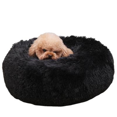 China Sustainable Round Dog Indoor Round Pet Bed Soft Night Pet Couch for sale