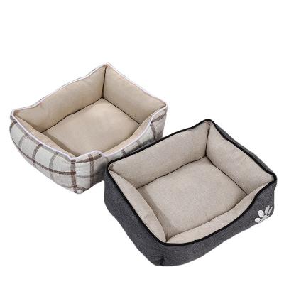 China Sustainable Calming Bed For Small Medium Large Dogs Anti Worry Ring Pet Bed With Washable Plush Faux Fur Cat Beds for sale