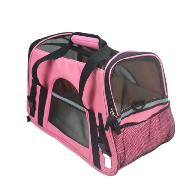 China Durable Breathable Design Soft Pet Carrier Airline Approved Soft Sided Pet Travel Carrying Handbag Under Seat Compatibility for sale