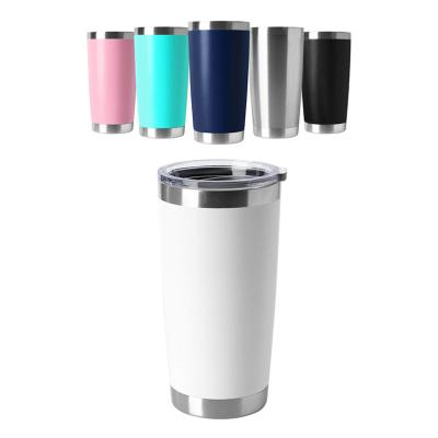 China Sustainable Factor Sells 20 oz Stainless Steel Vacuum Insulated Tumbler Cups With Lid for sale