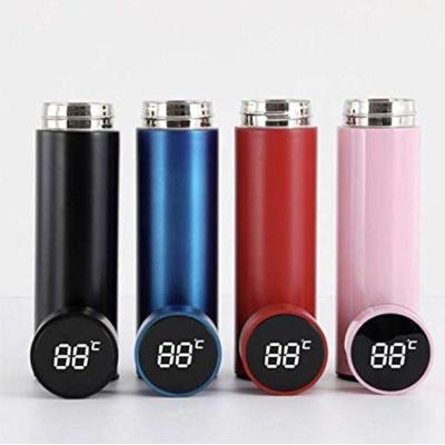 China PORTABLE Smart Intelligent Stainless Steel Water Bottle LED Temperature Display Vacuum Flasks With Reminder Time Markings To Drink Water for sale