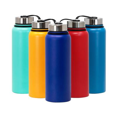 China PORTABLE Modern Double Walled Vacuum Insulated Thermo Stainless Steel Single Cup Flask Sports Water Bottle for sale