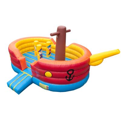 China 0.55mm PVC Tarpaulin Outdoor Inflatable Pirate Ship Bouncy Boat, Inflatable Bouncer Kids Game for sale