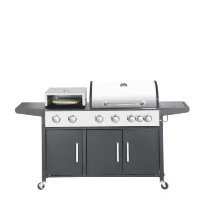 China Wholesale Price Pizza Maker Easily Assembled Combination Grill BBQ Grills Heavy Duty Combination Pizza Oven Combination Grill for sale