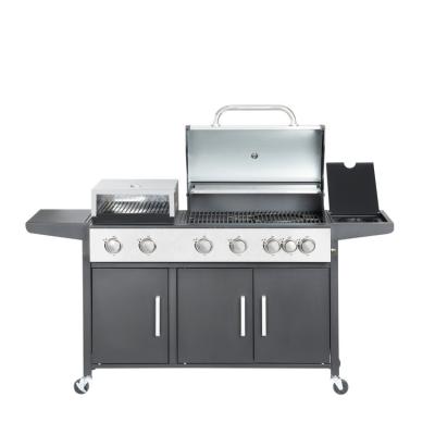 China Easily Assembled New Type Hot Sale Cart BBQ Grills Pizza Oven Built In Gas BBQ Grill Gas Cart BBQ Grill for sale