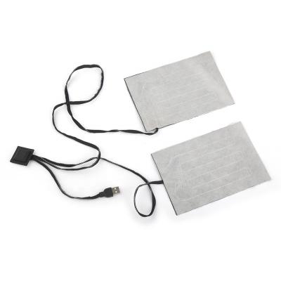 China Winter Waterproof Flexible Battery Warm Clothes 7.4v Jacket Heating Element Pads for sale