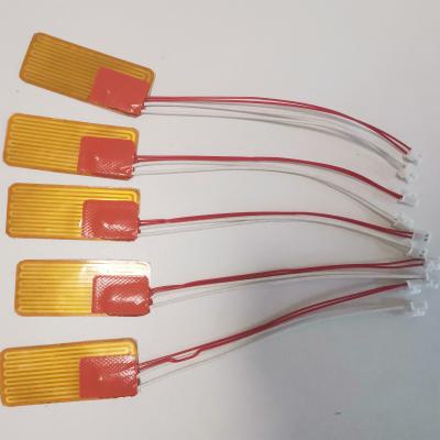 China Home Use Kapton Polyimide Thin Film Heating Element PI Heater Flexible Heated Pad 12v 5v 7.2v 24v for sale