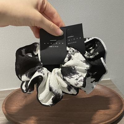 China Women Girls Hair Accessories New Design Elegant Elastic Hair Scrunchies Women Girls Plicated Ponytail Holder Hair Rubber Band Rope Fashion Hair Accessories for sale