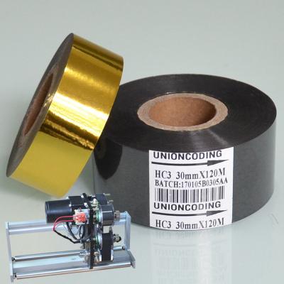 China Clear Black 30mm Width 100M Commodity Coding Ribon Used On Coding Machine To Print Date Group / Batch Number for sale