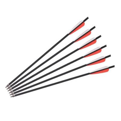 China Hunting Hunting Crossbow Archery Accessories Tip Steel Point Pure Carbon Crossbow Shooting Arrow for sale