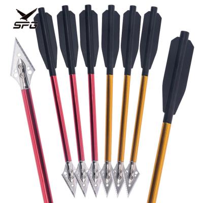 China Wholesale Crossbow Arrow Broadheads Short Archery Hunting Hunting 6.75 Inch Crossbow Arrow Aluminum Bolts for sale