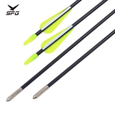 China Hunting Adults 7mm Outdoor Fiberglass Arrows 30 Inch Archery Outsourcing Fixed Traditional Tips Recurve Bow Practice Arrows for sale