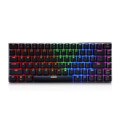 China AJAZZ AK33 Compact 82 Keys Anti-Ghosting RGB Backlit Gaming Plug and Play Mechanical Keyboard for Win PC Gamer for sale