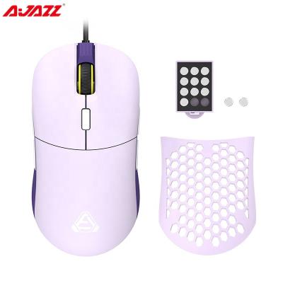 China Hot F15 Game Wired Honeycomb Design Gaming Mouse RGB Mechanical Optical Ergonomic Symmetrical Design With 16000DPI Counterweight for sale