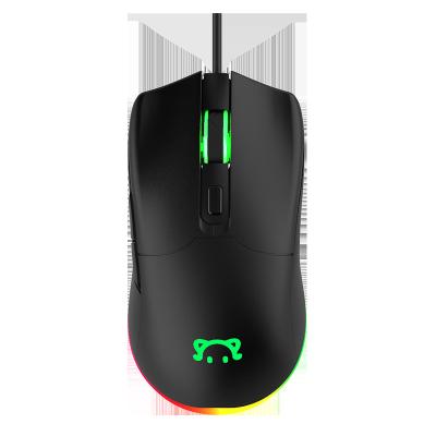 China New Finger Dptical Gaming Mouse RGB Lighting Macro Programming DPI Custom Wired Mouse for sale