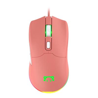 China New Finger Dptical Gaming Mouse RGB Lighting Macro Programming DPI Custom Wired Mouse for sale