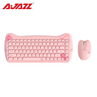 China Professional AJAZZ A3060Wireless BT 3.0 Wireless Membrane Keyboard Dual Mode Pink And Purple Suitable For New Windos And IOS Laptop, Stock for sale